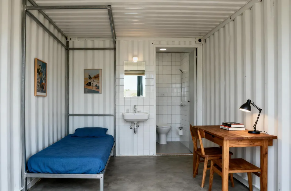 Decoração interior casa modular cozinha