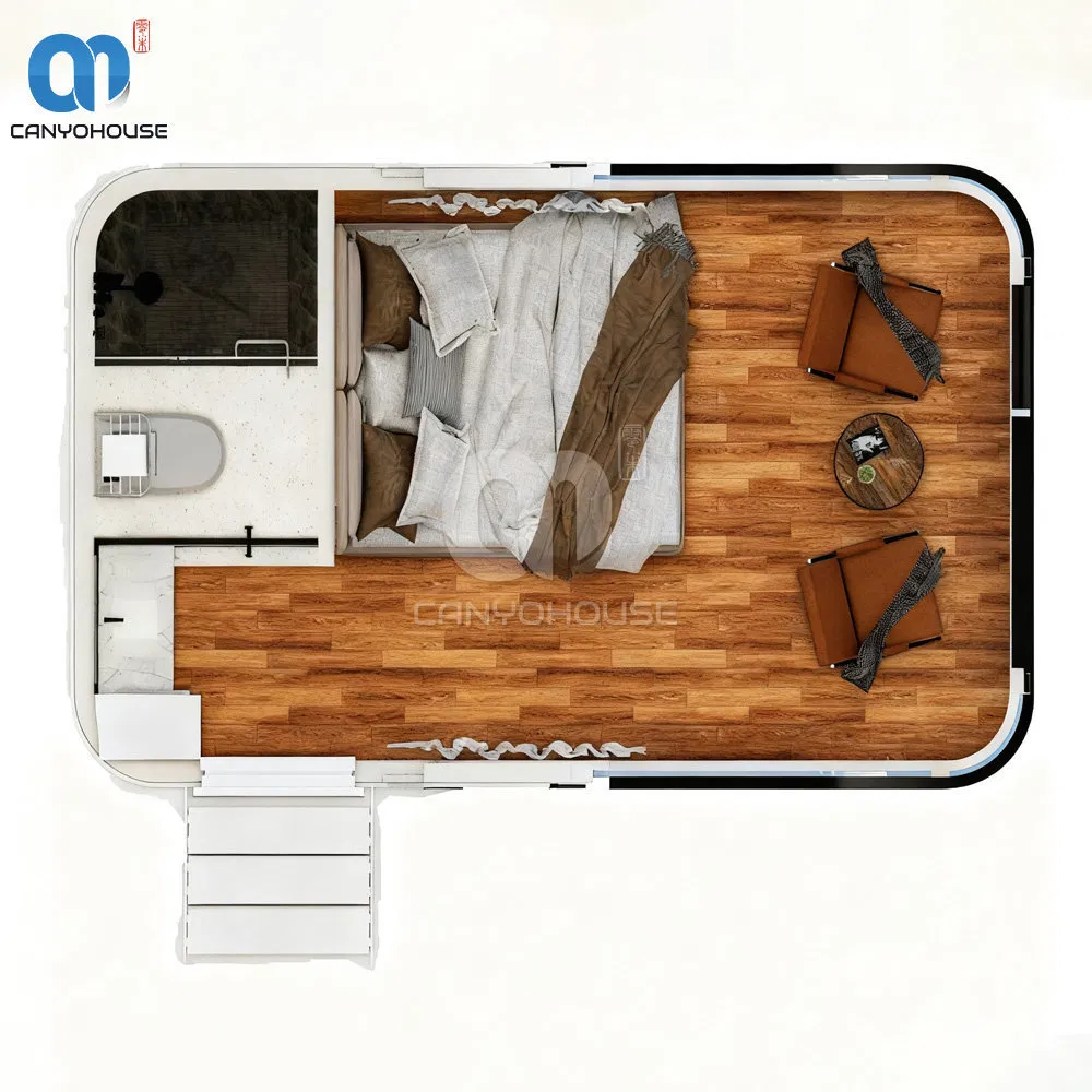 Fornecedores de Casas Prefabricadas de Aço Residencial Modular Resistente a Terremotos para Resorts
