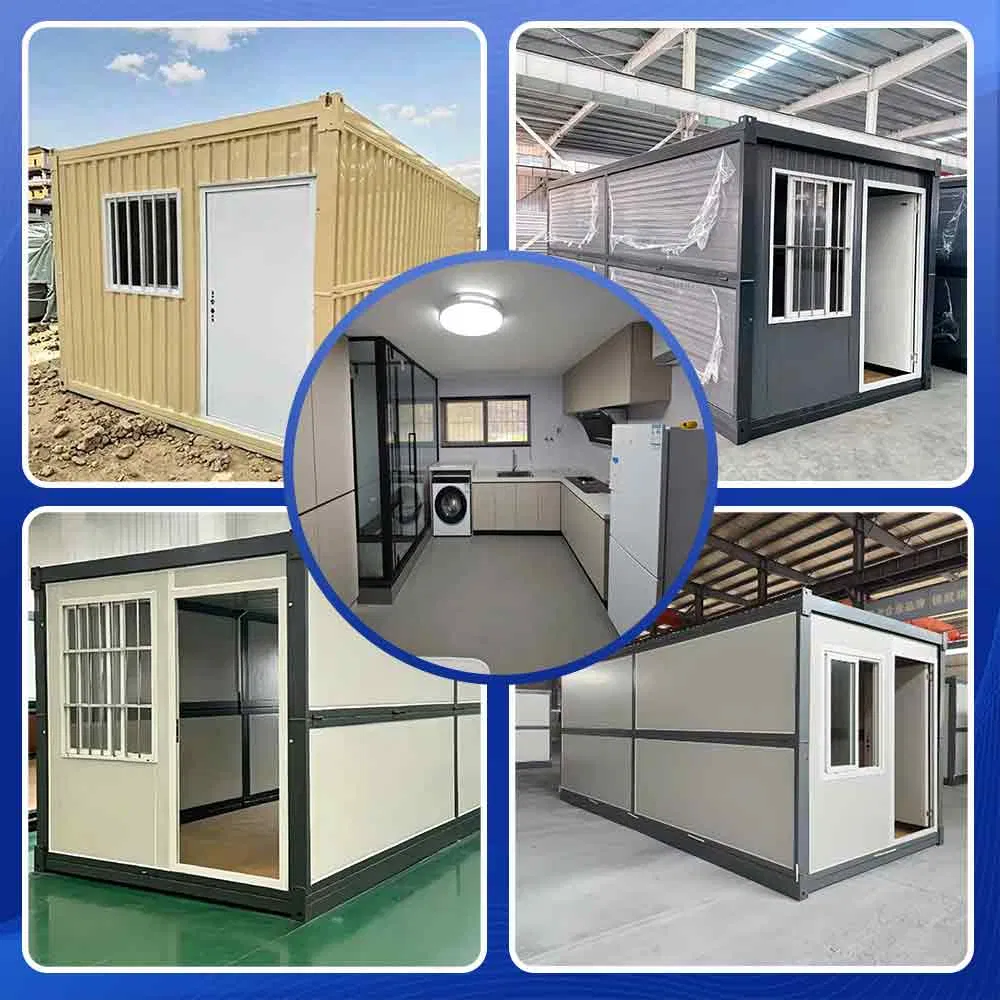 Casas Modulares Ecológicas de Orçamento Casa Dobrável Cabana Contêiner Portátil Espaço de Vida Autossuficiente Fora da Rede