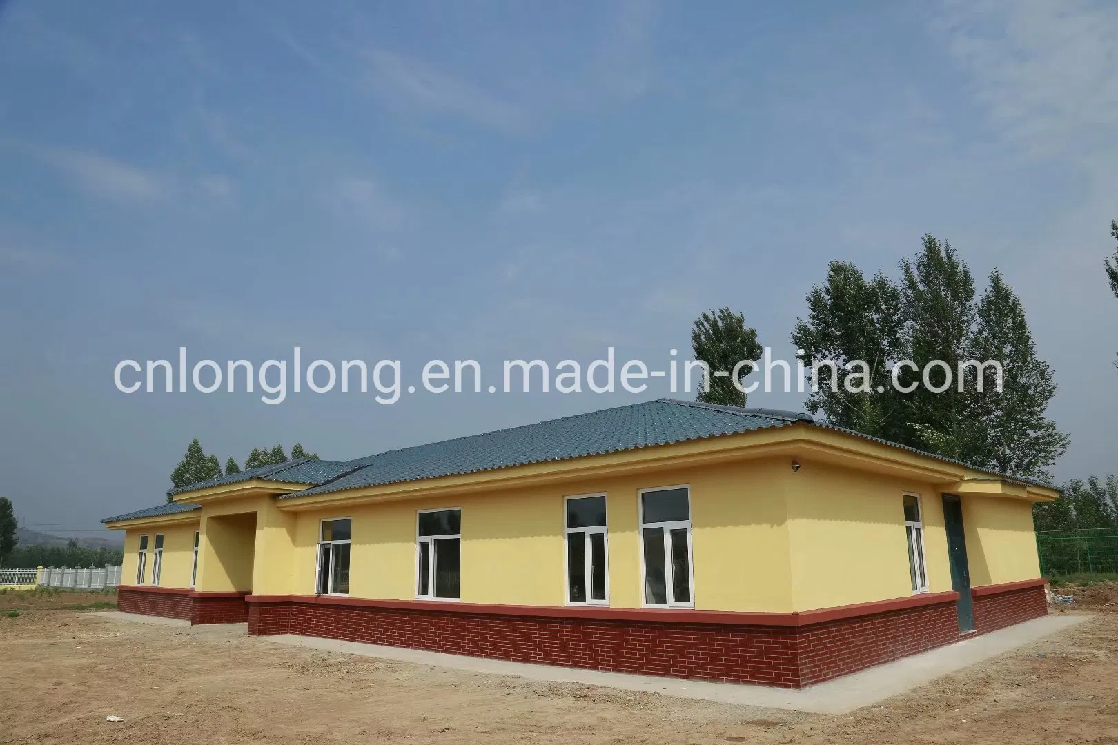 Casa Prefabricada Estrutura de Aço Leve Edifício Dormitório e Escritório Instalação Rápida
