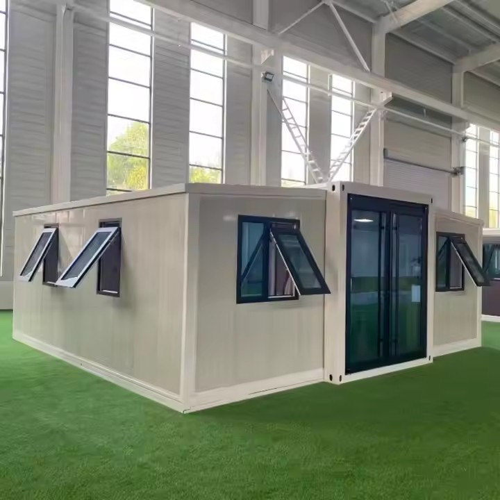Casa Prefabricada Modular de Vidro de Luxo com Design Moderno, Estrutura de Alumínio, Madeira, Fácil de Instalar