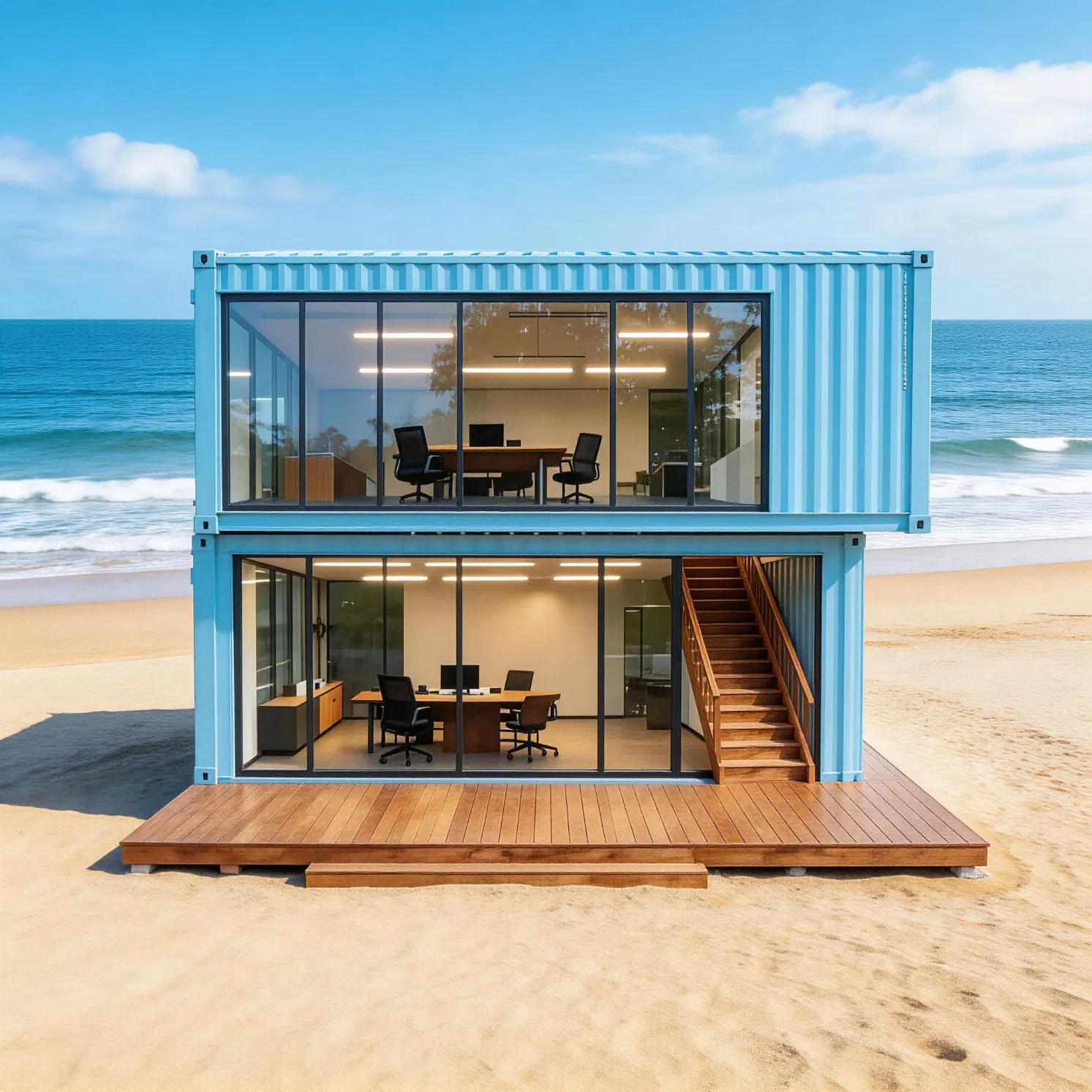 Casa Prefabricada Expandível e Dobrável, Prática e Portátil, para Áreas Turísticas e Vilas Remotas