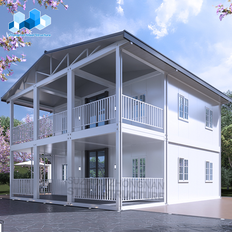 Containerizada 20FT/40FT Móvel 2 Andar Mini Pequena Luxuosa Moderna Modular Móvel Pré-fabricada Expansível Marítima Portátil Pré-fabricada Marinha Residencial Container Casa