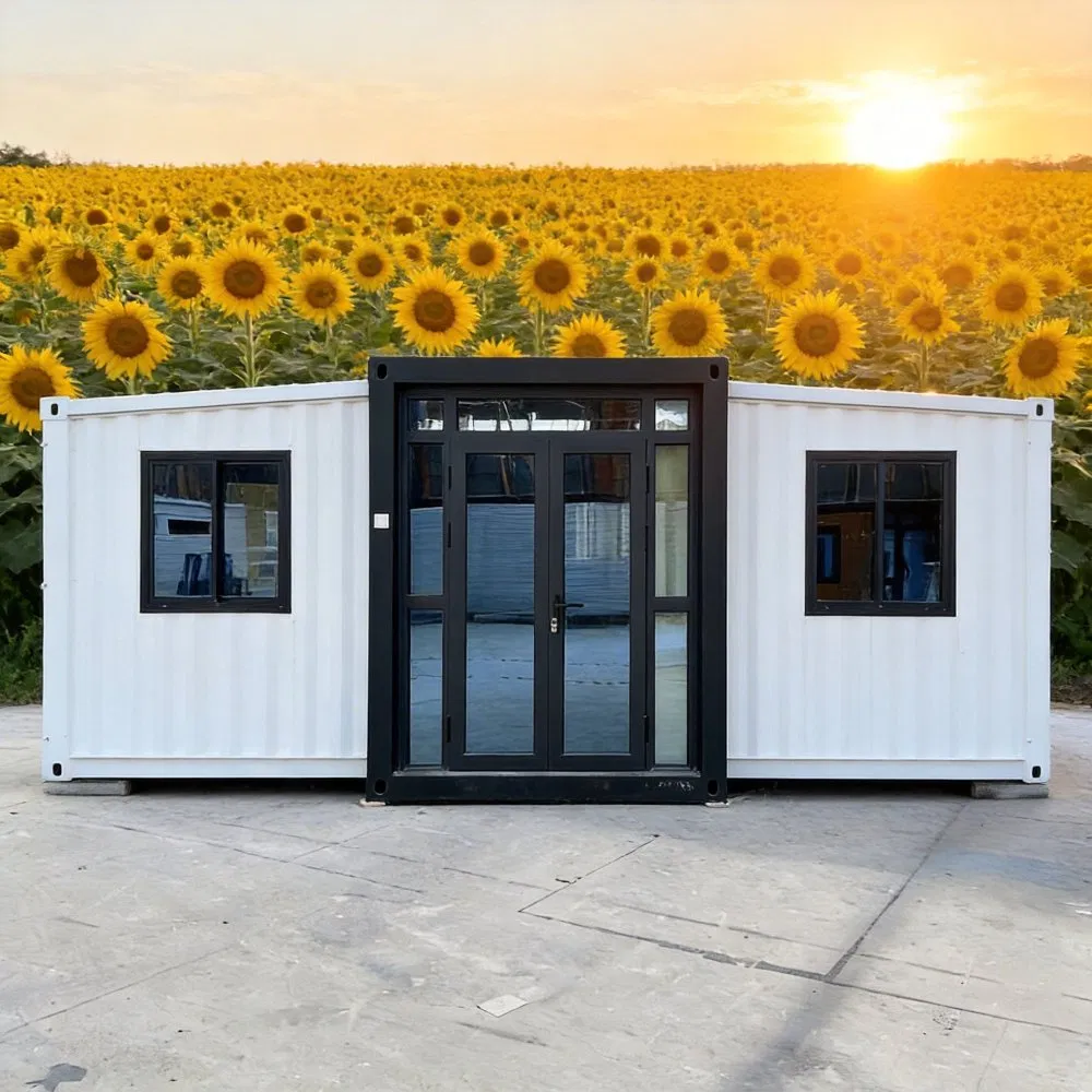 Demanda por Habitação em Resort Multifamiliar 40FT Vila Prefabricada Expandível 3 Layout de Quarto Espaçoso Casa Modular Móvel em Contêiner para Base de Camping