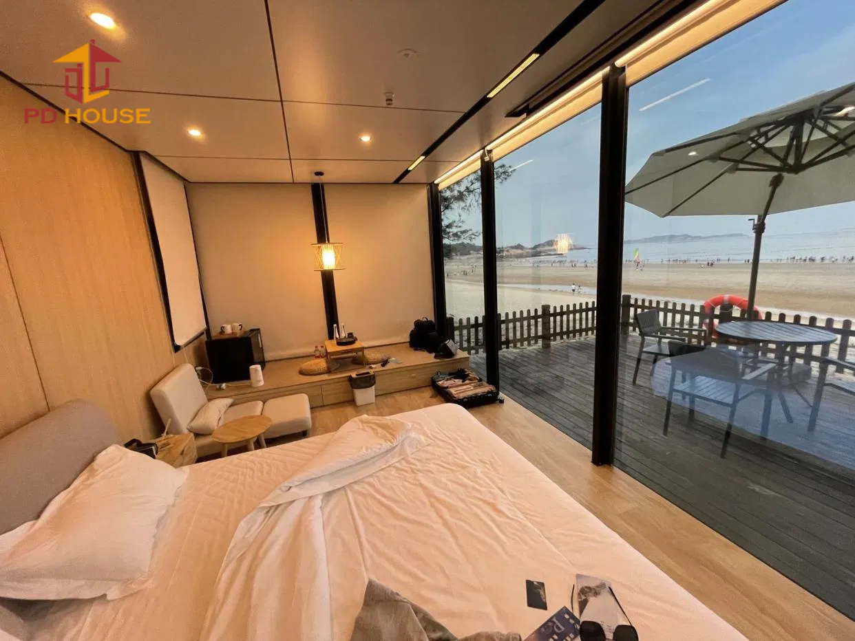 Cabines de Hotel Modulares de Montagem Fácil com Espelhos de Vidro Estilosos