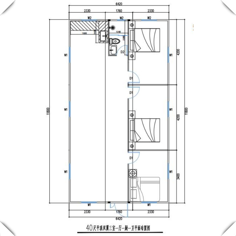 Casa Modular Multigeracional Expandável Pré-fabricada para Família Ampliada