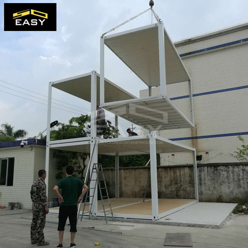 Casa Modular Colapsável em Estrutura de Aço Certificada ISO CE em Edificação Prefabricada de Aço Comercial