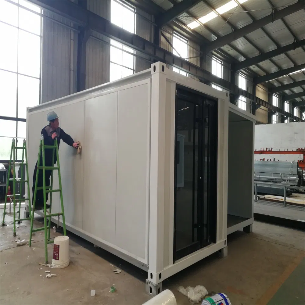 Casa de Contêiner de Armazenamento Padrão Prefabricada Móvel Pequena Modular de Madeira Temporária Expandível e Portátil