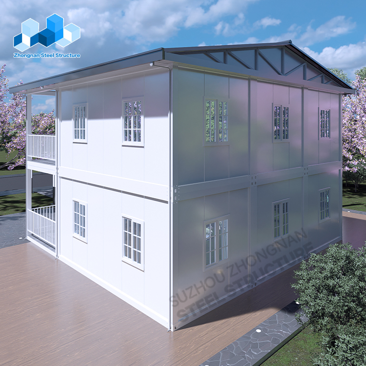 Containerizada 20FT/40FT Móvel 2 Andar Mini Pequena Luxuosa Moderna Modular Móvel Pré-fabricada Expansível Marítima Portátil Pré-fabricada Marinha Residencial Container Casa