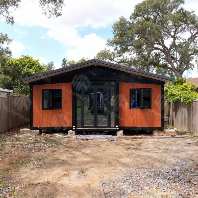 Casas modulares pré-fabricadas móveis, casas contêineres expansíveis, casas pequenas portáteis