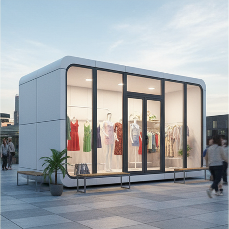 Casa Modular de Espaço Externo Capsule Pod Preço de Fábrica Hotel Móvel Duplo Tiny Apple Smart 40FT Cabana Prefabricada Casas com Banheiro Prefab 20FT Casa Barata
