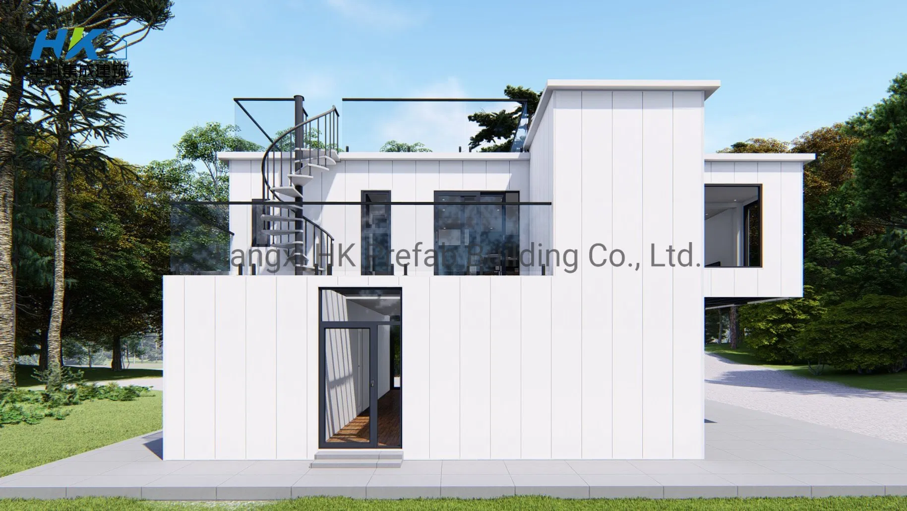 China 40FT Vila de Luxo Cápsula Estrutura de Aço Edifício Vaso Habitação Modular de Madeira Casa Prefabricada Casa Contêiner