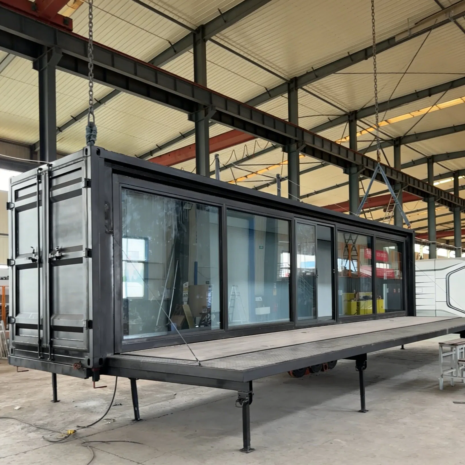 Estrutura de Aço Expandável Casa Modular Prefabricada Pequena para Famílias Modernas
