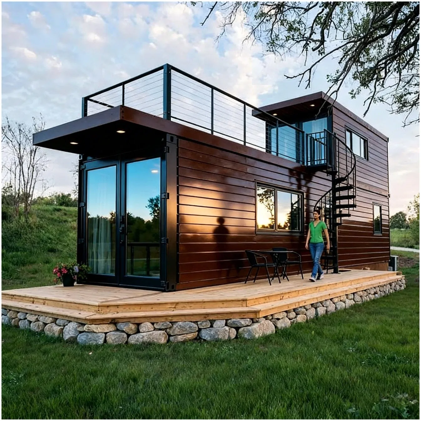 Casas Modulares Feitas de Contêineres de Transporte Casa ou Escritório Modular Contêiner Modular Casas ou Escritórios Modulares