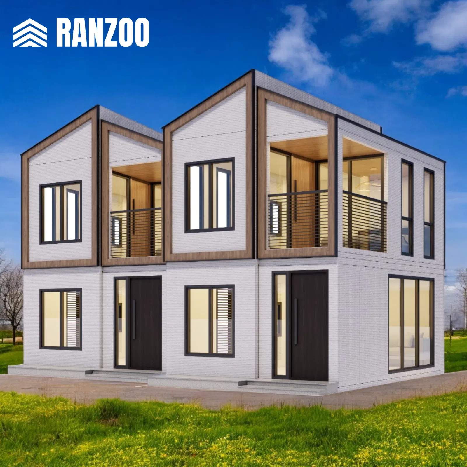 Casa Tiny Eficiente em Energia Ranzoo com Recursos de Múltiplos Níveis e Design Gratuito