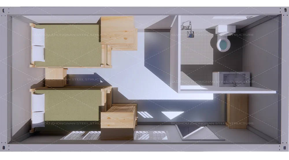 Container de Armazenamento Modular Luxuoso Pré-fabricado 20FT à Venda