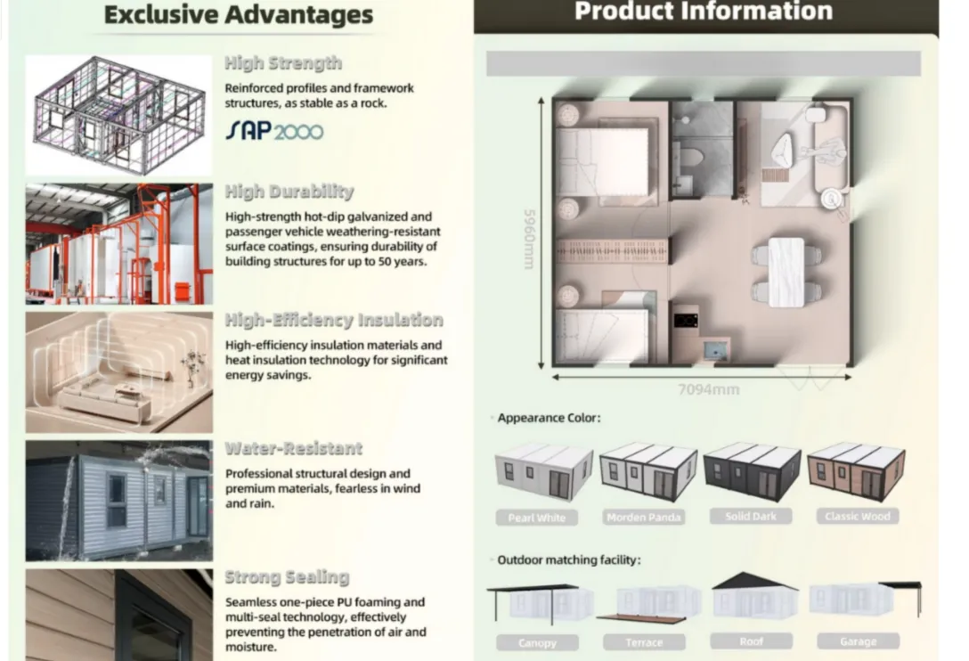Casa Móvel Pré-fabricada Casa Modular
