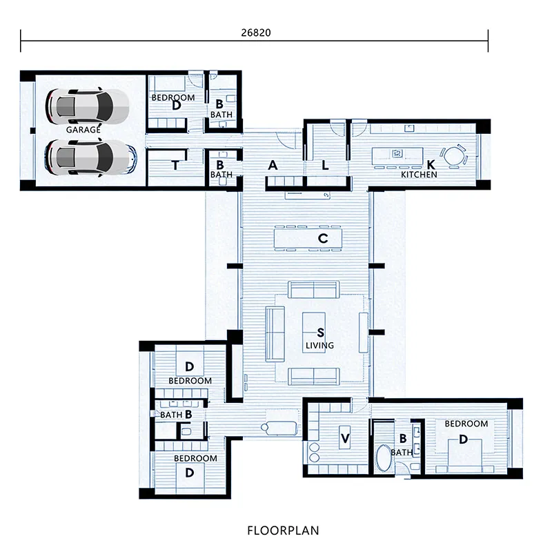 Plano do Piso Casa de Suva
