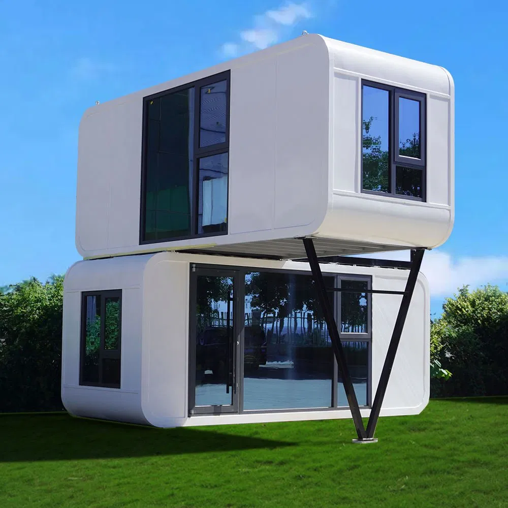 Casa de Contêiner Apple Cabana Prefabricada Pequena Casa fora da Rede Casa Apple Isolada à Prova d'Água para Acampamentos Autossuficientes no Deserto