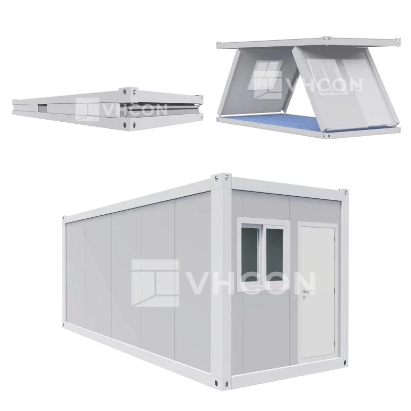 Casas Móveis Modulares Pré-fabricadas Portáteis de Madeira Tiny 2 Quarto 20FT Cozinha Totalmente Mobilada Luxuosa Vida Painel de Parede de Aço Sandwich Casa Contêiner Pré-fabricada