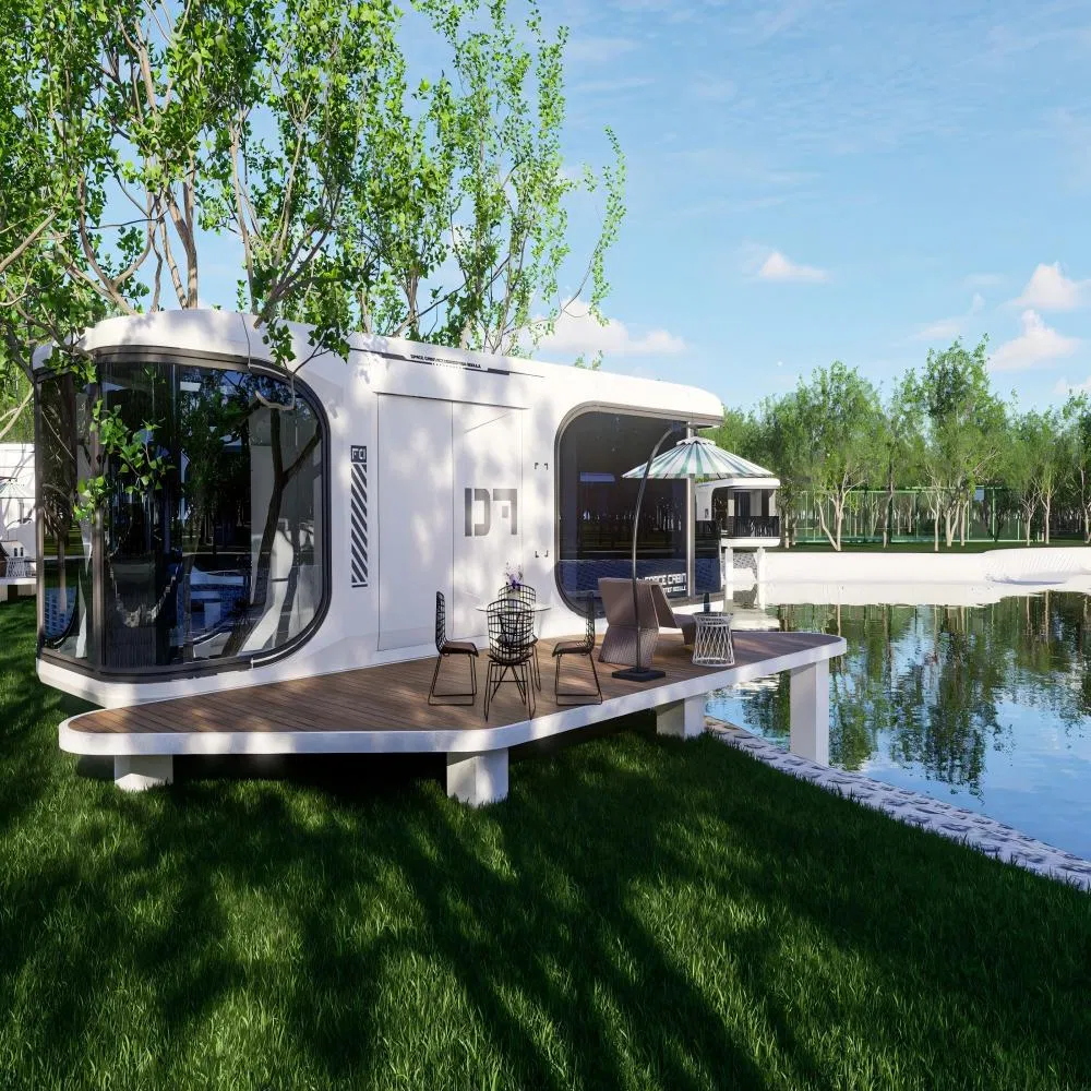 Espaços de Camping Modulares Personalizados Instalação Conveniente de Aço Ecológico Durável e Amigável ao Meio Ambiente