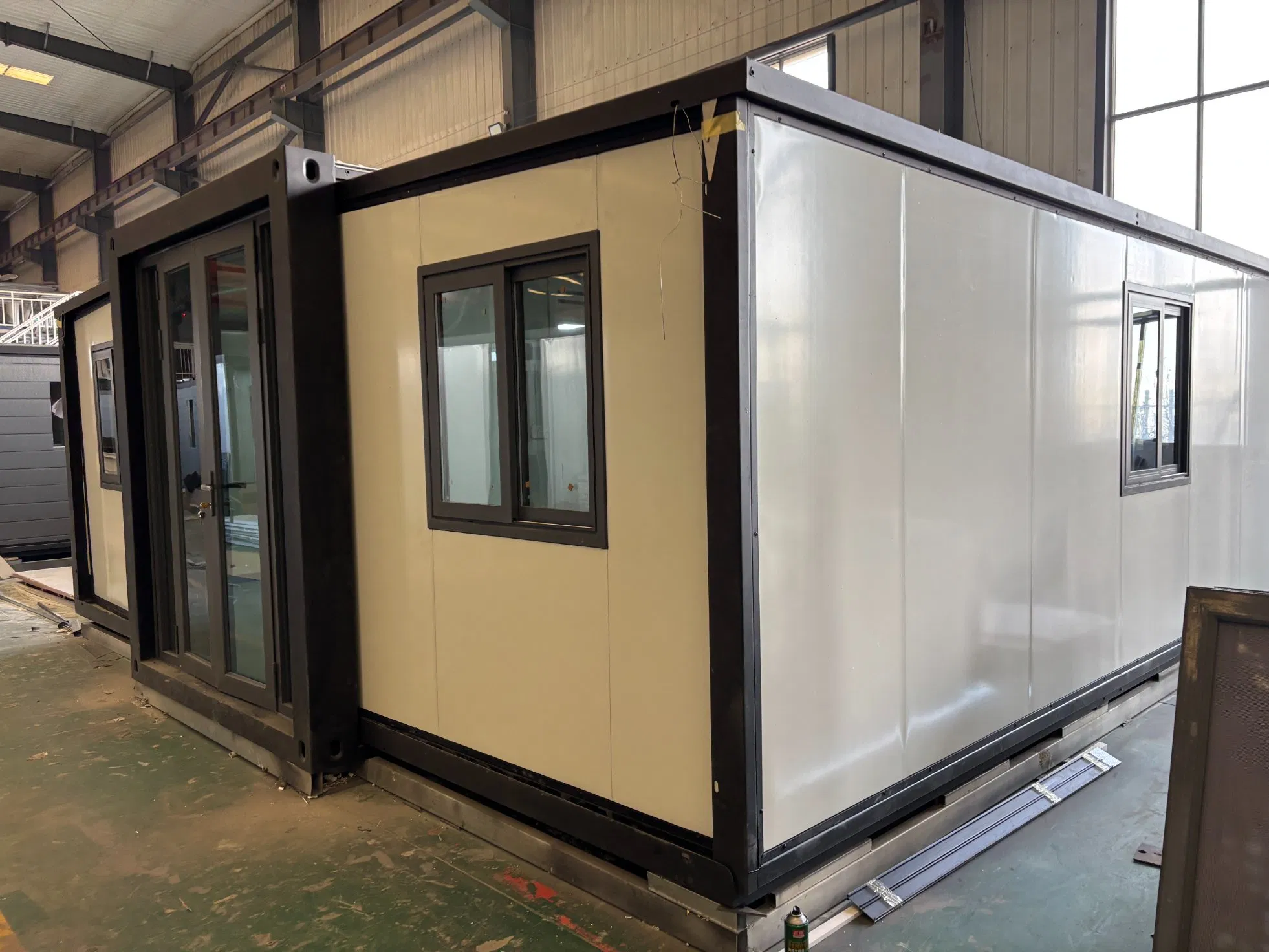 2 Quarto 1 Banheiro Casa Modular Prefabricada de Luxo Expandável Escritório Casa Container Casas Prefabricadas