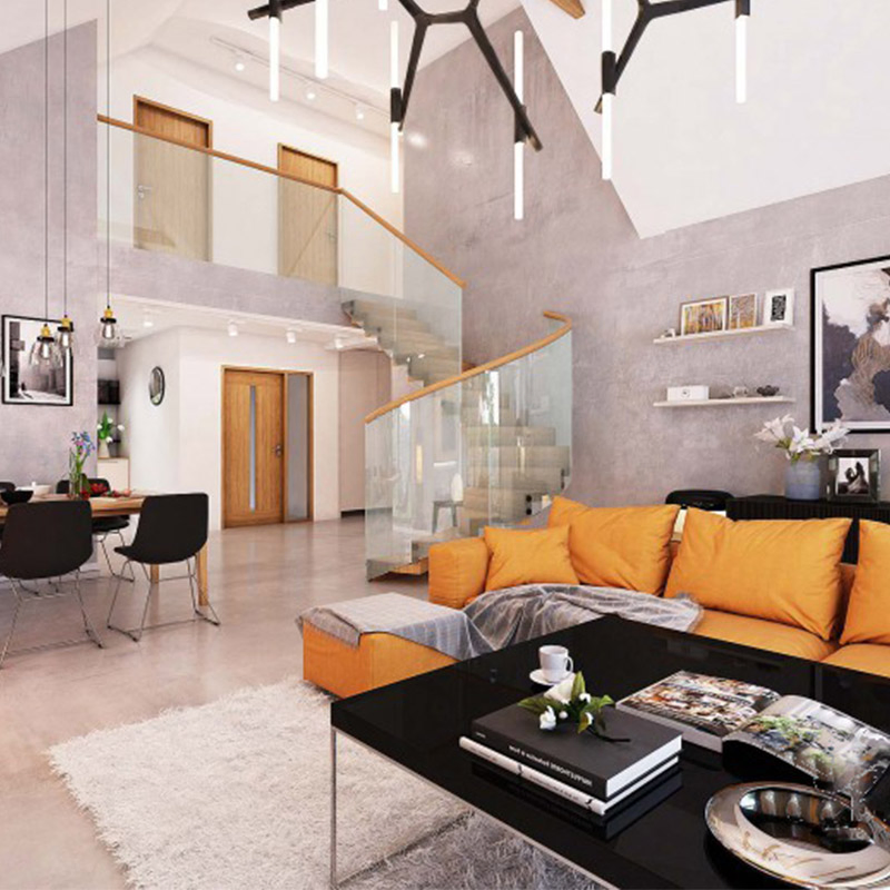 Casa Modular Prefabricada Villa Residencial Unifamiliar com Estrutura de Aço Leve