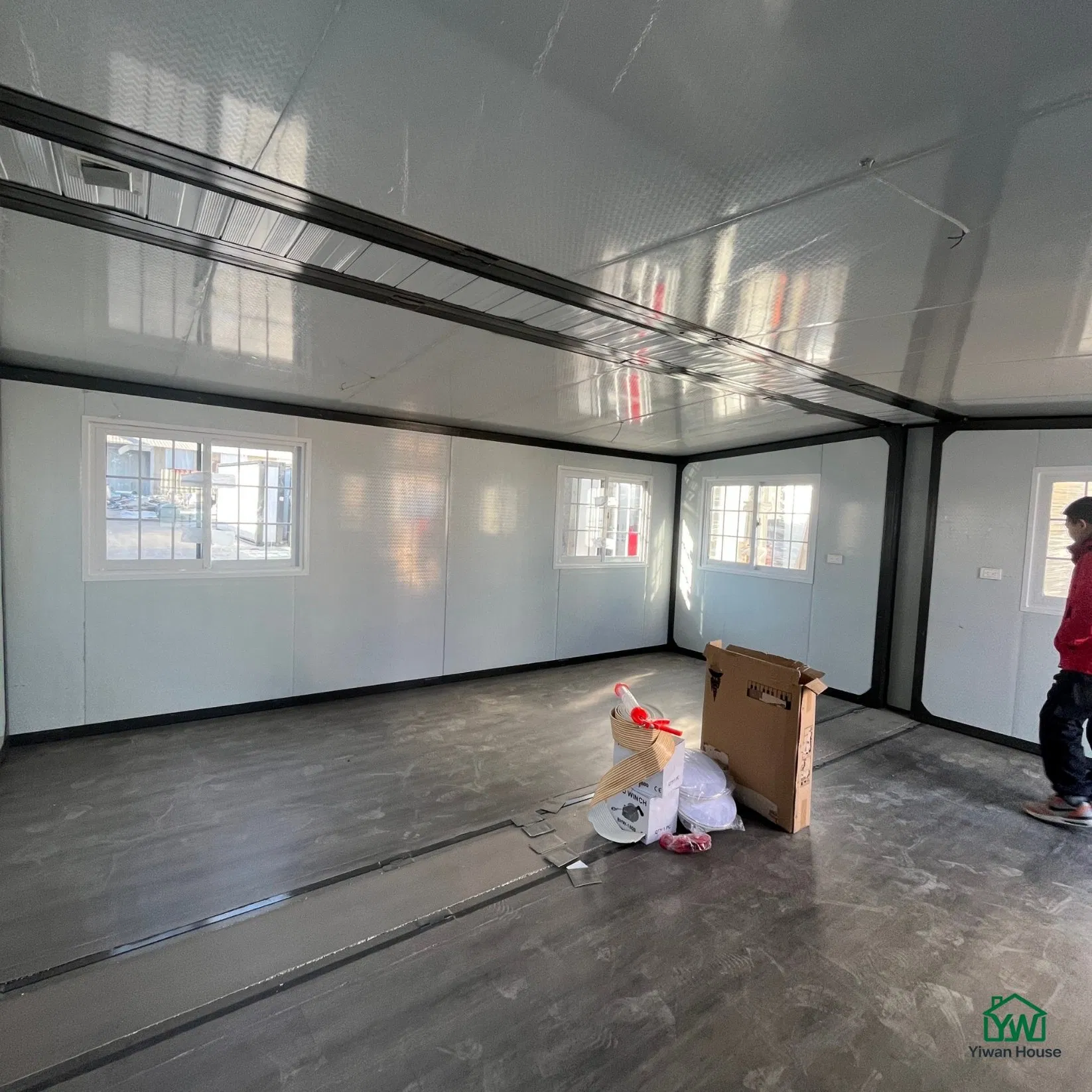 Layout Personalizado e Opções de Dois Andares 2 3 4 5 Casa de Aço Pré-fabricada Móvel Portátil Modular Tiny Pré-fabricada Expandável