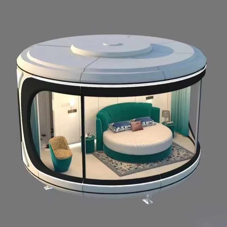 Cabana Modular Prefabricada Móvel à Prova de Umidade para Recreação à Beira do Lago