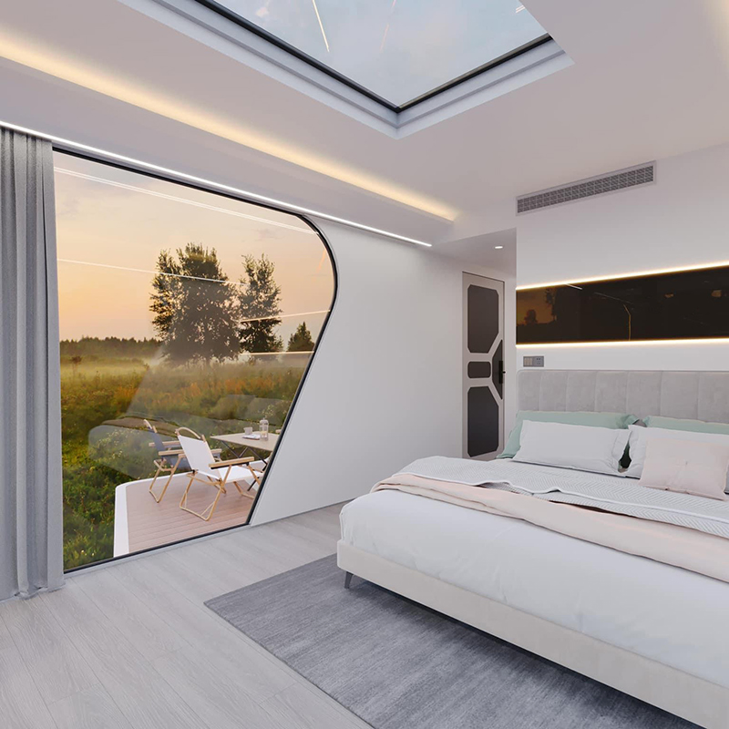 Cabana Modular Prefabricada Moderna Personalizada de Fábrica, Casas Tiny Prefabricadas