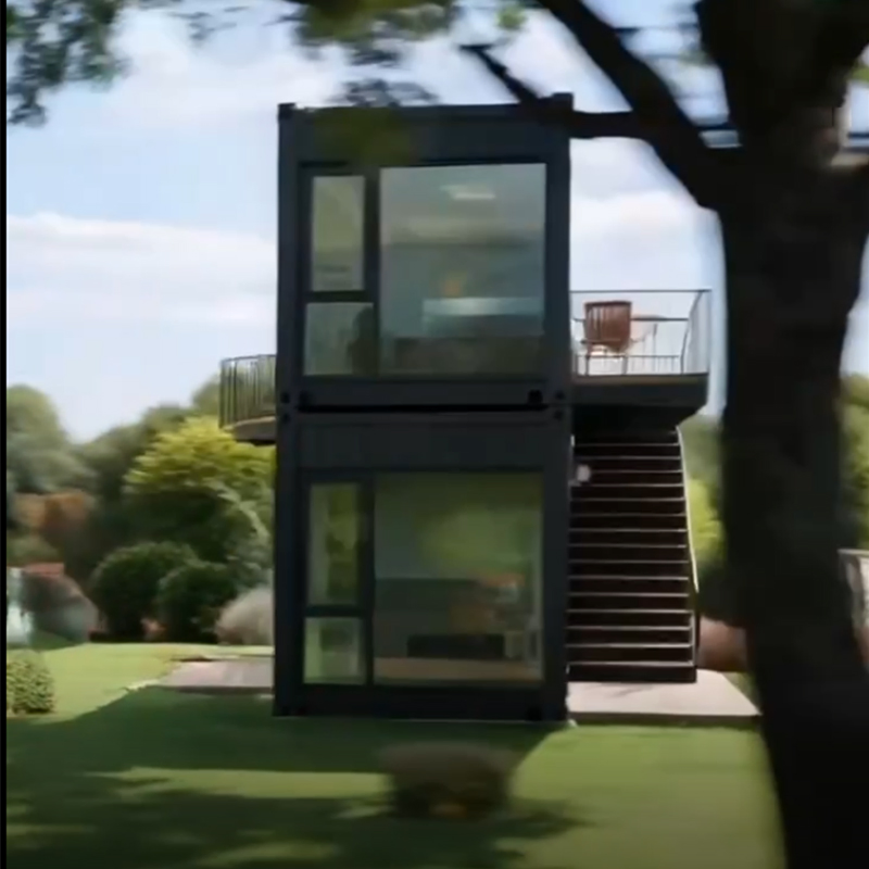 Casa Contêiner de Estrutura de Aço de Alta Resistência, Edifício Modular Integrado Prefabricado Personalizado