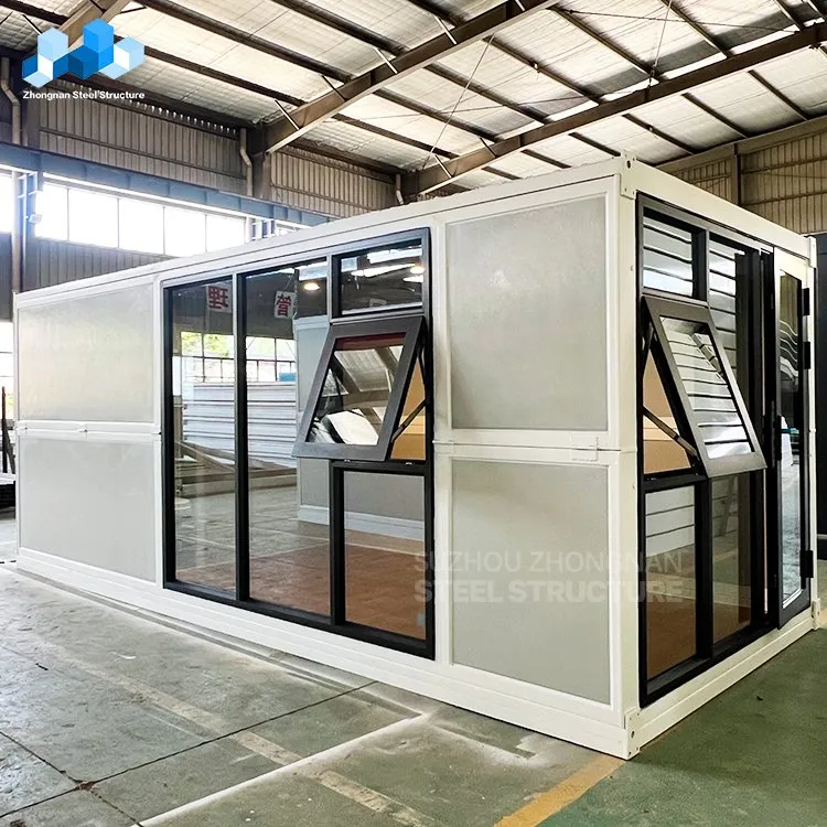 Casas Móveis de Madeira de Luxo, Montagem Rápida, Escritório Modular Mini Portátil, Casa Tiny Prefabricada, Casa Contêiner com Banheiro e Cozinha