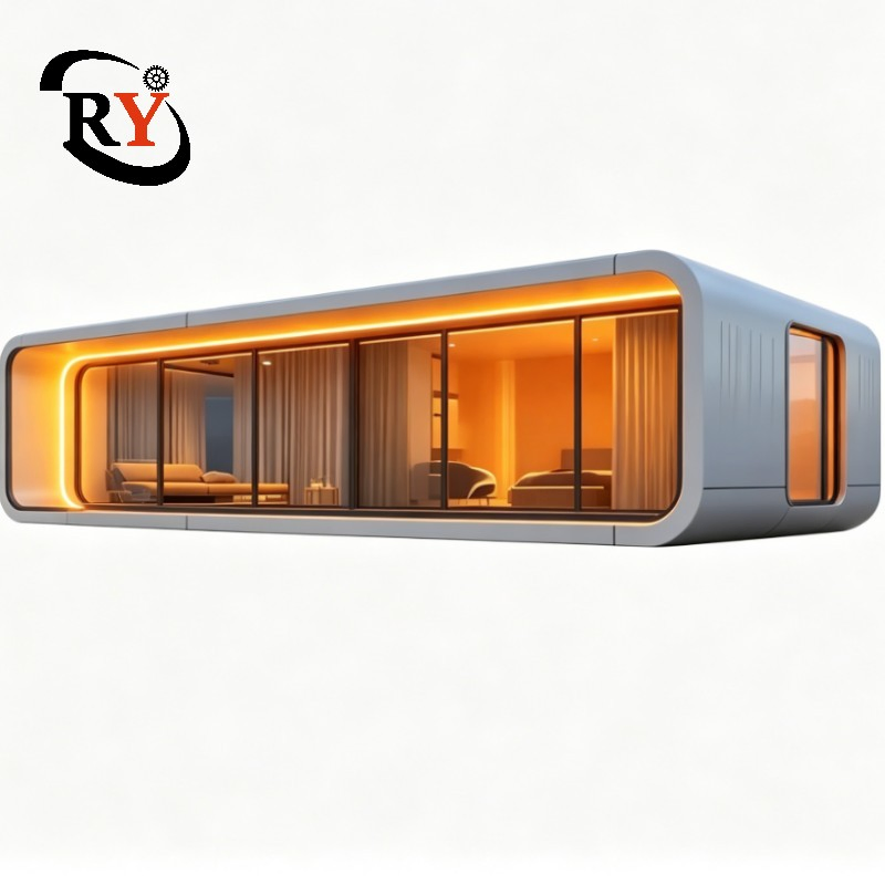 Cabana Modular de Maçã para Glamping Rápido e Pré-fabricado, Retiro à Beira-mar Resistente ao Sal, Pódio de Lazer Elegante com Suporte de Fecho