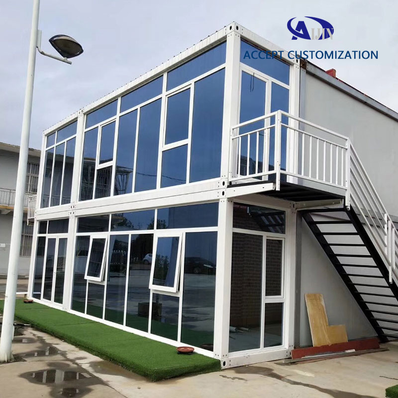 Casa Contêiner Modular Portátil Móvel para Escritório de Banheiro, Casa Contêiner Pré-fabricada, Casa Contêiner de Pacote Plano