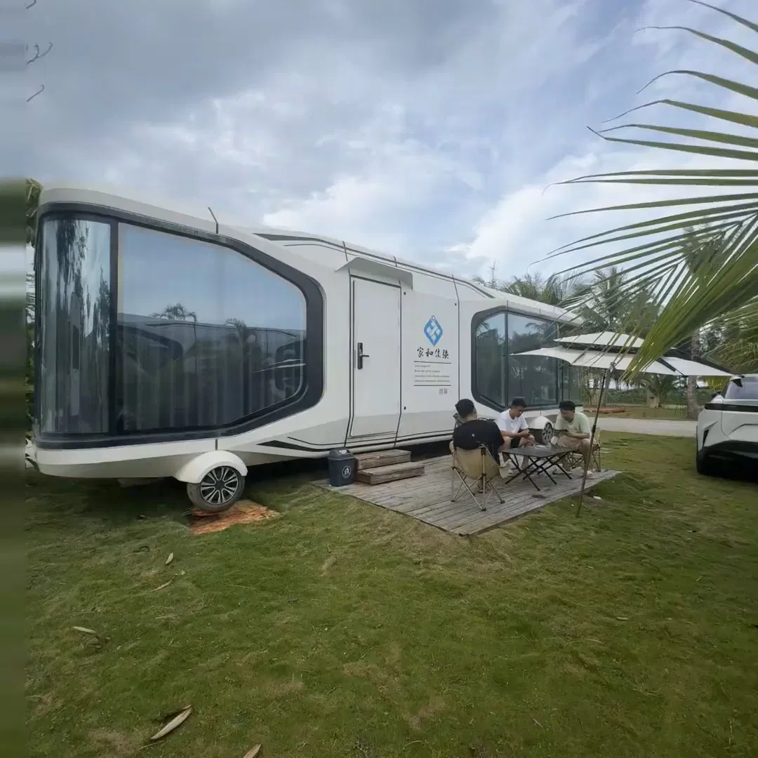 Cápsulas Espaciais Personalizadas de Fábrica, 8-Meter e 11.5-Meter Casas de Cápsulas para Resorts e Vilas de Camping de Luxo
