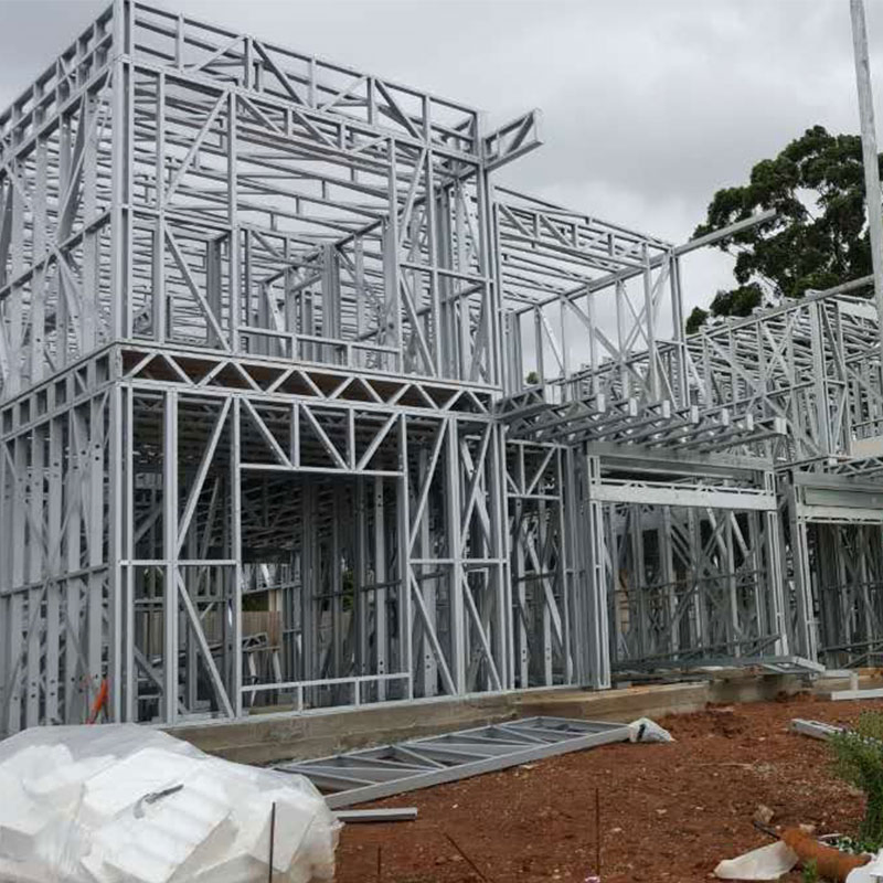 Casa Modular de Estrutura Leve de Aço Prefabricada Icc-Es Sistema de Telhado Painelizado da China