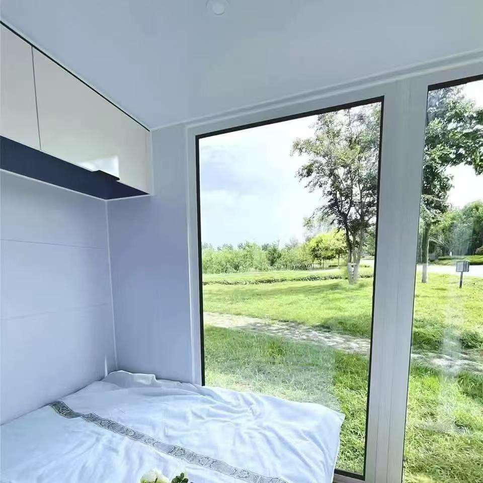 Casas Tiny Prefabricadas Modulares Escritório em Contêiner Casa Móvel Maçã Cabana Móvel Maçã