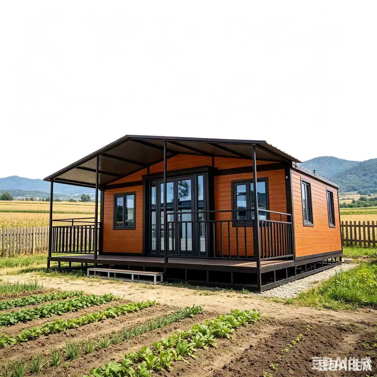 20FT Edifício de Estrutura de Aço Escritório Modular Casa Container Pré-fabricada de Madeira Dobrável