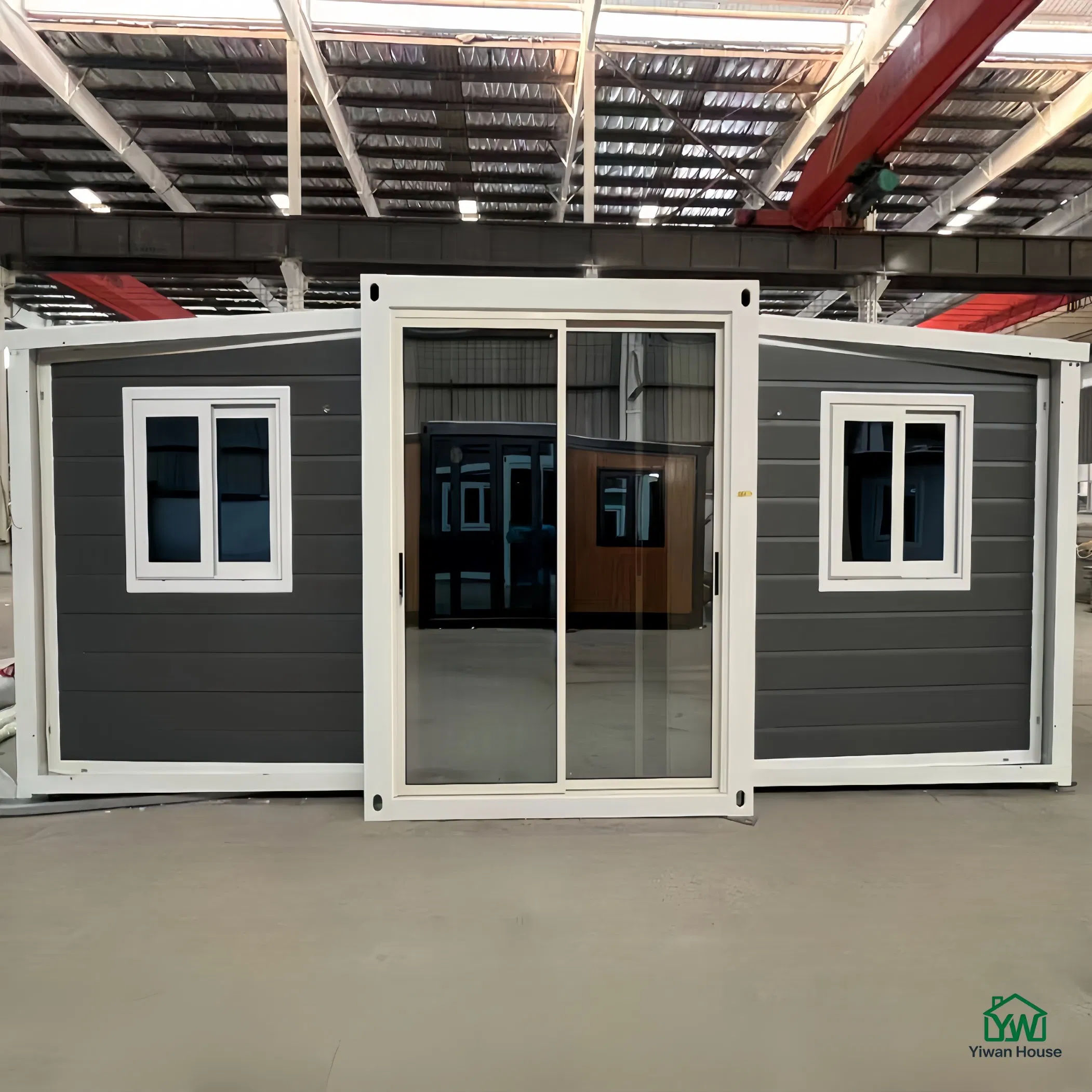 40FT Casa Modular Expandável de Aço Portátil de Luxo 2 3 4 5 de Dois Andares com Terraço