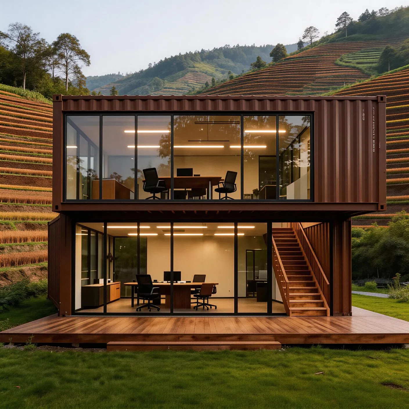 Casa Prefabricada Expandível e Dobrável, Prática e Portátil, para Áreas Turísticas e Vilas Remotas
