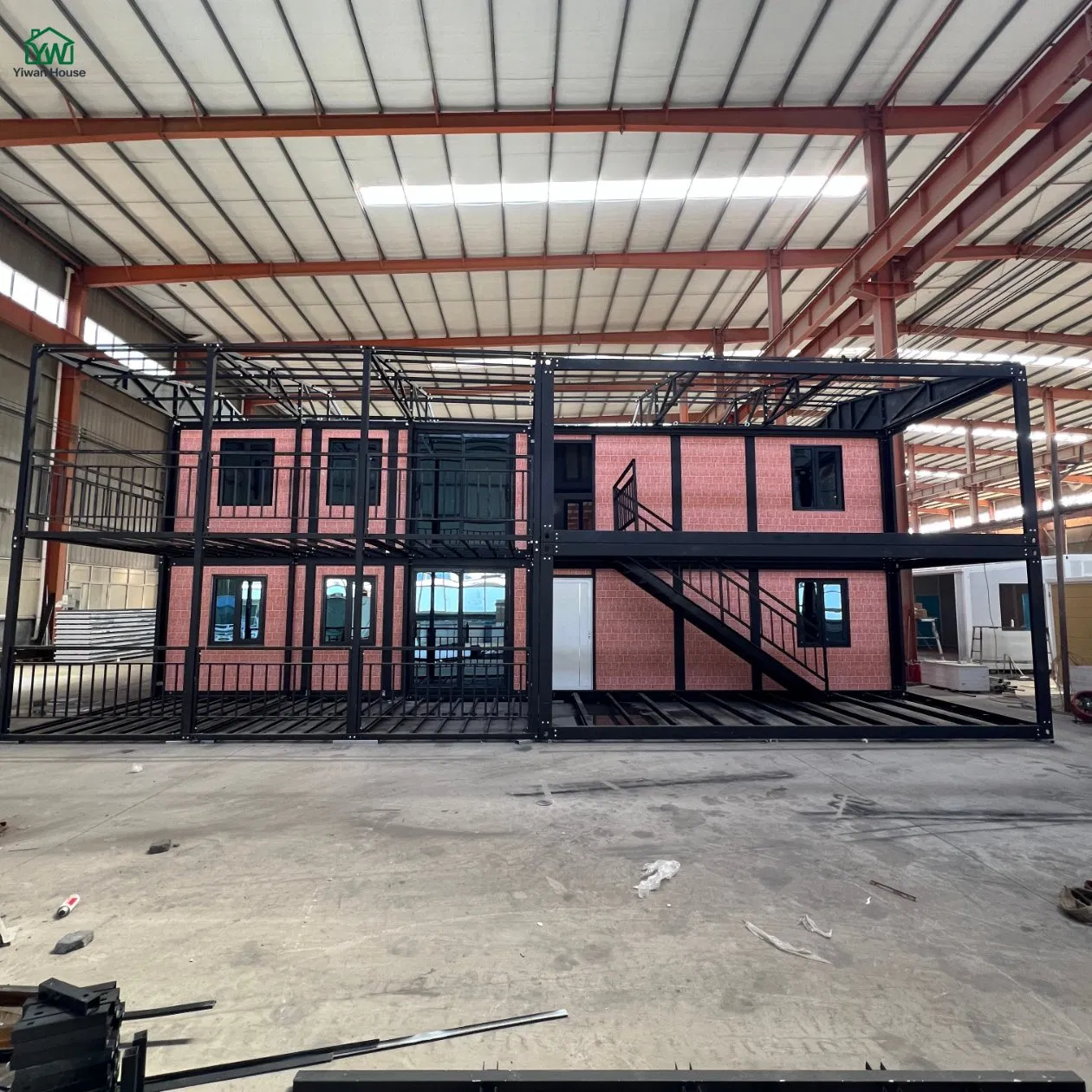 Casa pré-fabricada portátil, dobrável, de asa simples ou dupla, com instalação simples, móvel, pequena, modular e expansível para equipe de projeto ou família, moradia temporária