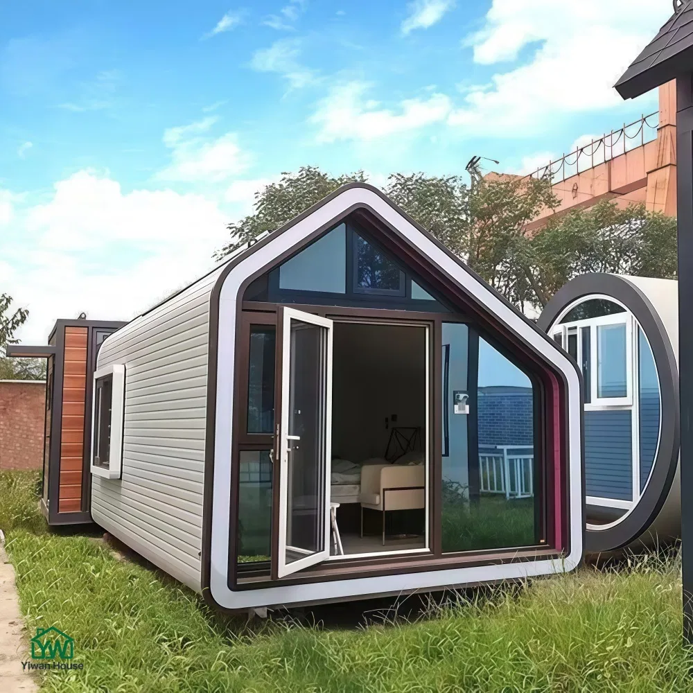 Estrutura Principal Galvanizada Antirrusto Preço de Fábrica Cabana Moderna Modular Casa Cápsula Estrutura de Aço Prefabricada Clima Úmido Cabana Costeira
