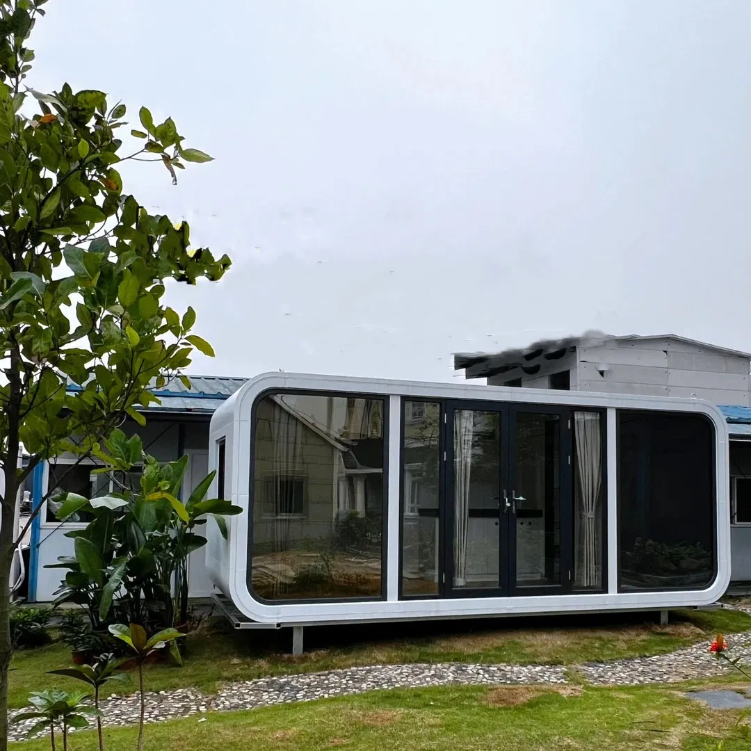 China 20FT 40FT Hotel de Vidro Modular Casas Tiny Prefabricadas Escritório em Contêiner Pódio de Maçã Móvel Cabana de Maçã Casa