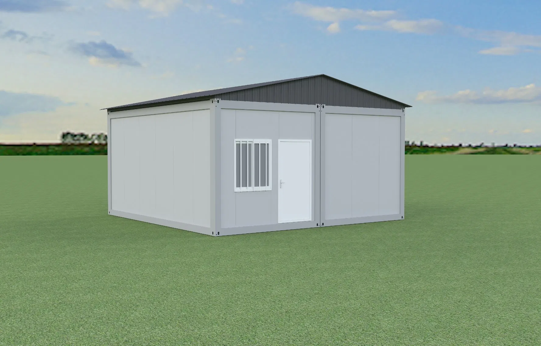 Casa Contêiner Prefabricada Destacável Autossuficiente Off Grid 20FT Alimentada por Energia Solar Vida Ecológica