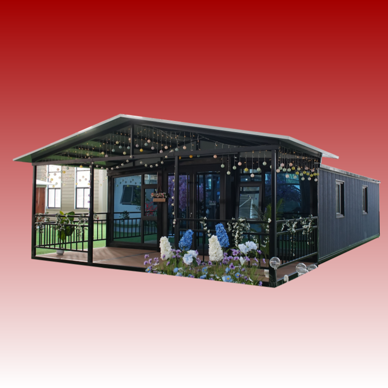 Kit de Casa Contêiner Expandável e Dobrável Moderna para Vida de Luxo Design de Estrutura de Aço Prefabricada 20FT/40FT Edifício Modular Escritório Móvel Casa Ponto Turístico Vila