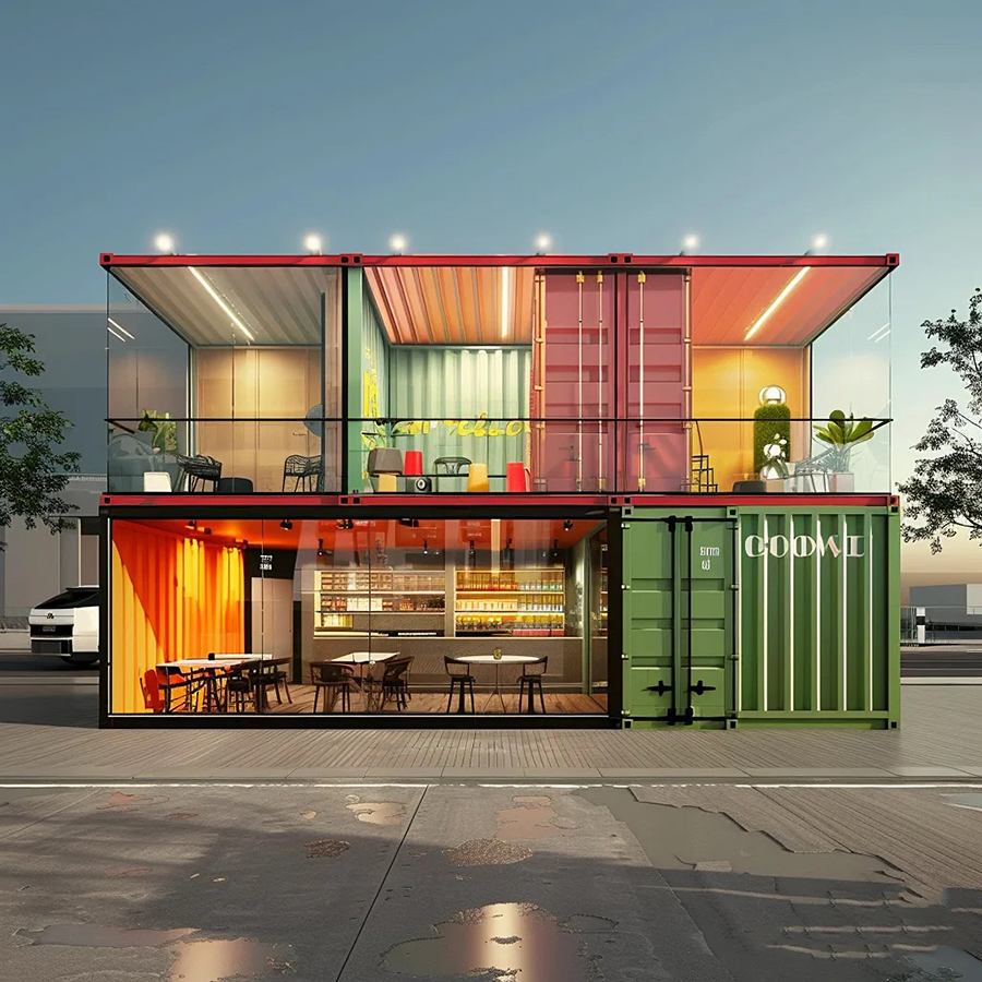 Isolamento Modular Prefabricado Móvel Flexivelmente Combinável Casa Container Pequena