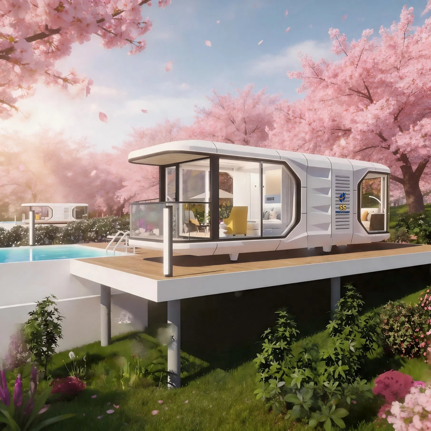 Instalação Rápida de Cabana Modular Pré-fabricada para Resort Airbnb Pronta para Uso em 30 Dias