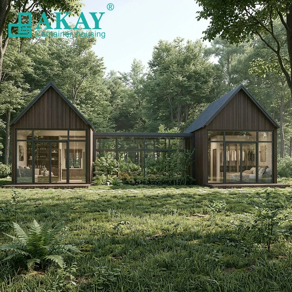 Akay Casa Modular de Aço Pronta para Moradia à Prova de Vazamentos de Umidade, Casa Contêiner Luxuosa Prefabricada