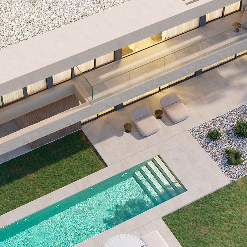 Casa Modular de Estrutura de Aço Leve Prefabricada na China