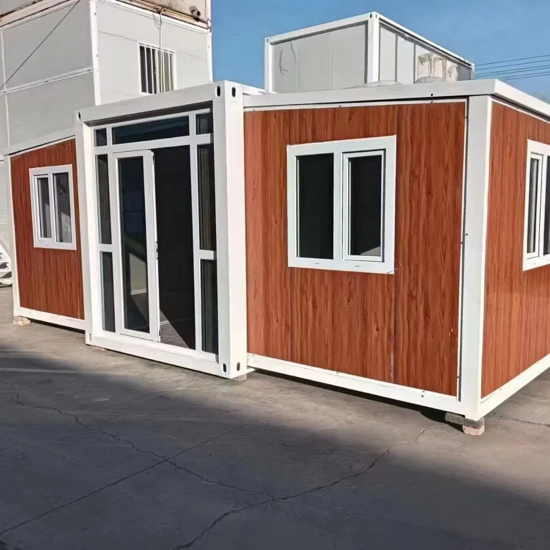 Casa Modular Independente com Telhado Solar Pronto, Suportes para Container Expandável, Casa Prefabricada Off Grid e Operação Remota Autossuficiente
